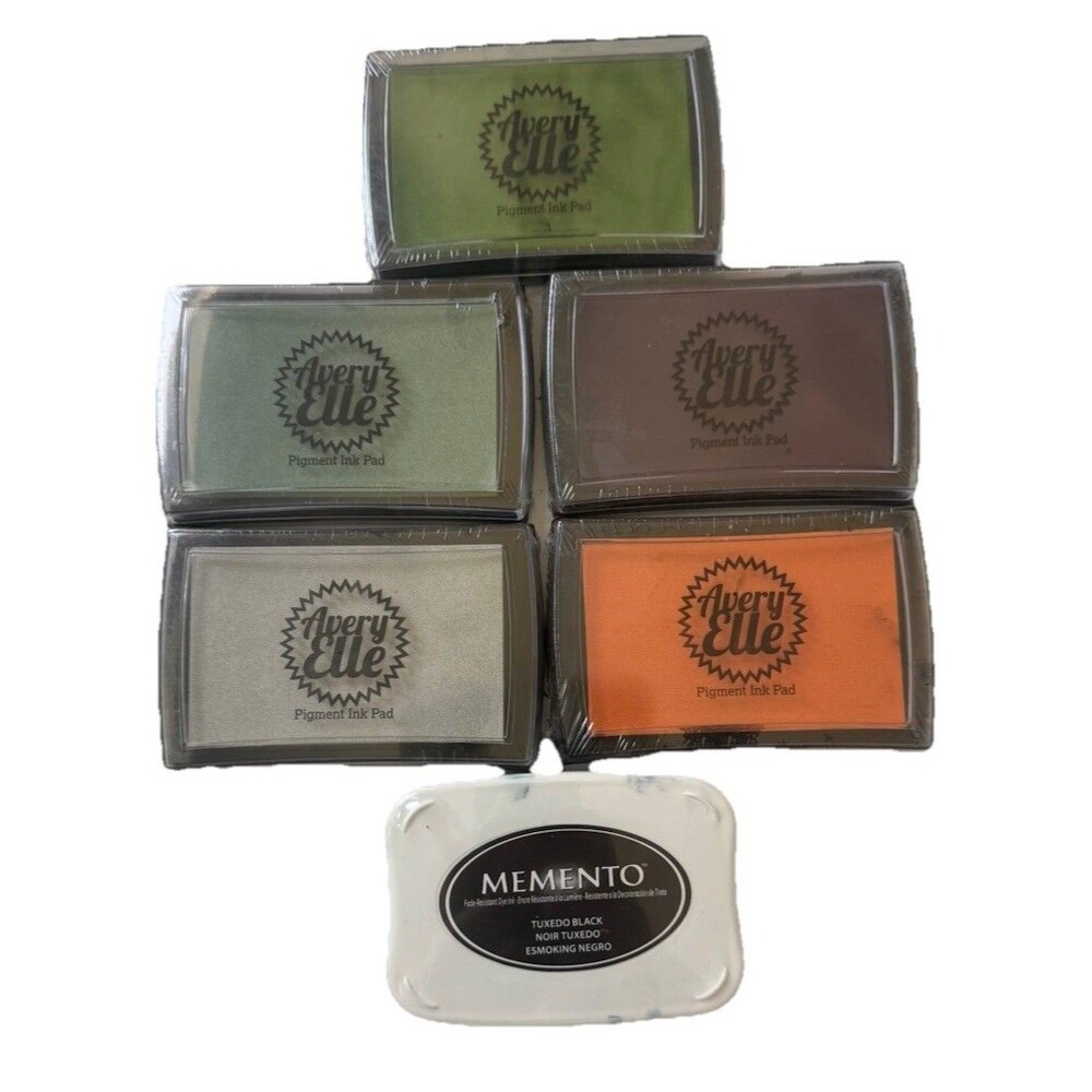 Lot‎ of 6 Ink Pads - Avery Elle and Momento